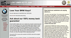 Desktop Screenshot of lostbmwkeys.com